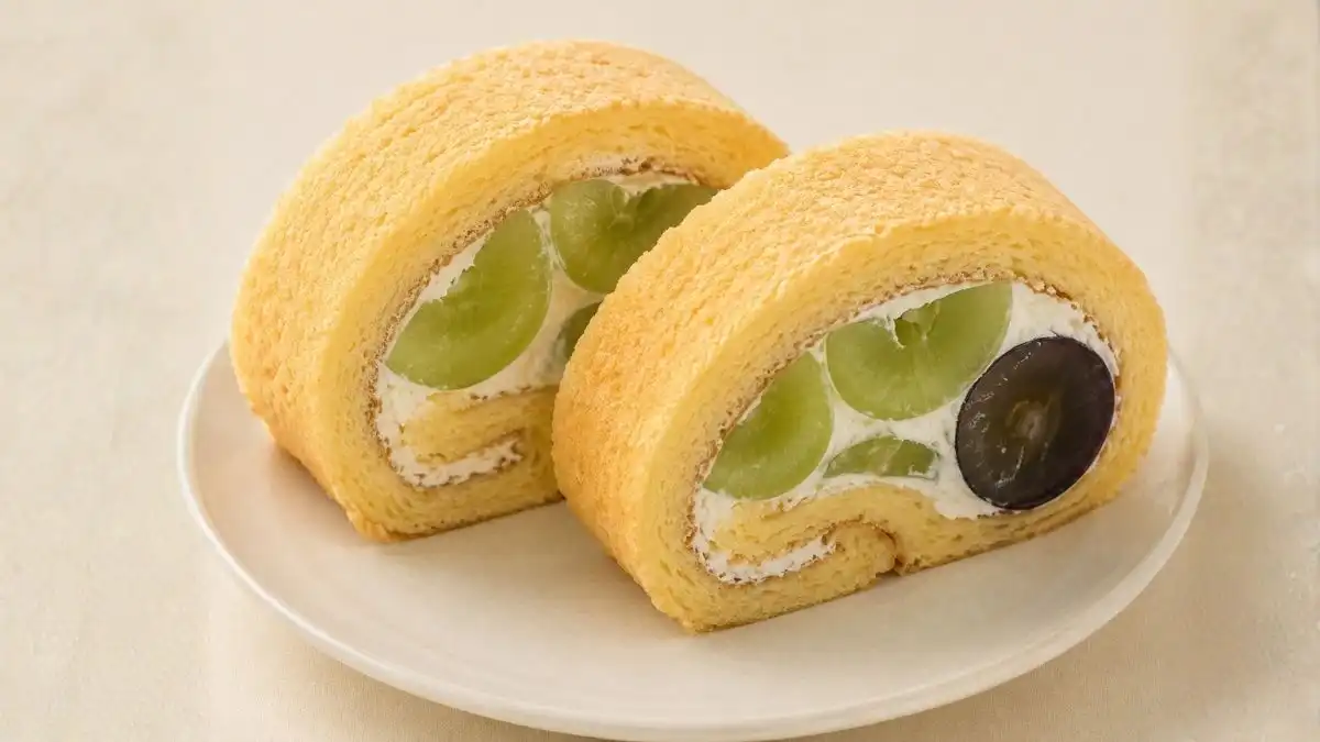 ブドウのロールケーキ