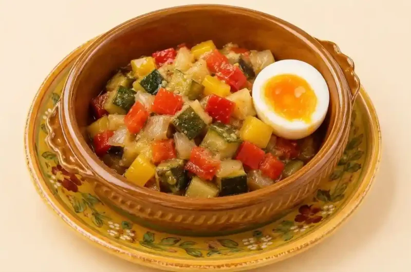 【きょうの料理】ラタトゥイユ半熟卵添えのレシピ 藤野賢治さんのマネしたくなるプロの技