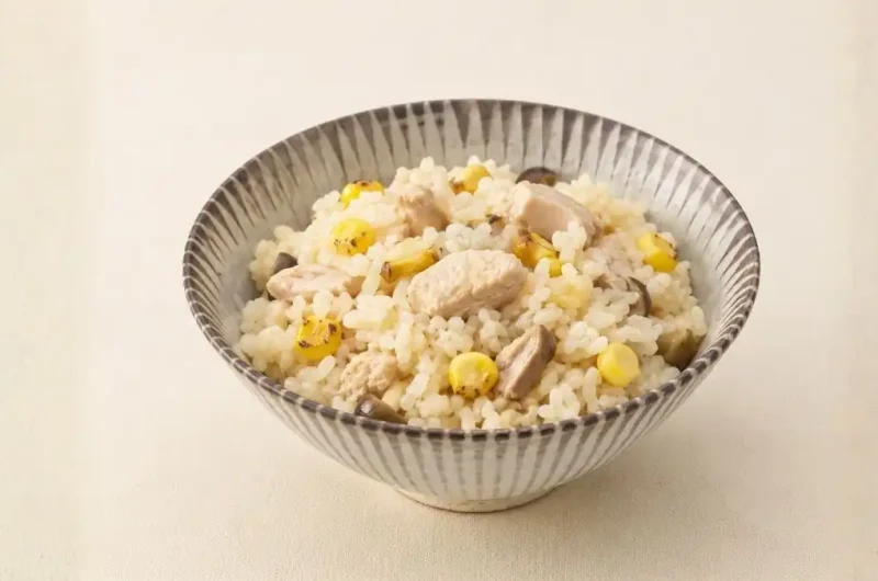 【きょうの料理】焼きとうもろこしと鶏むねの炊き込みご飯の作り方 柳原尚之さん