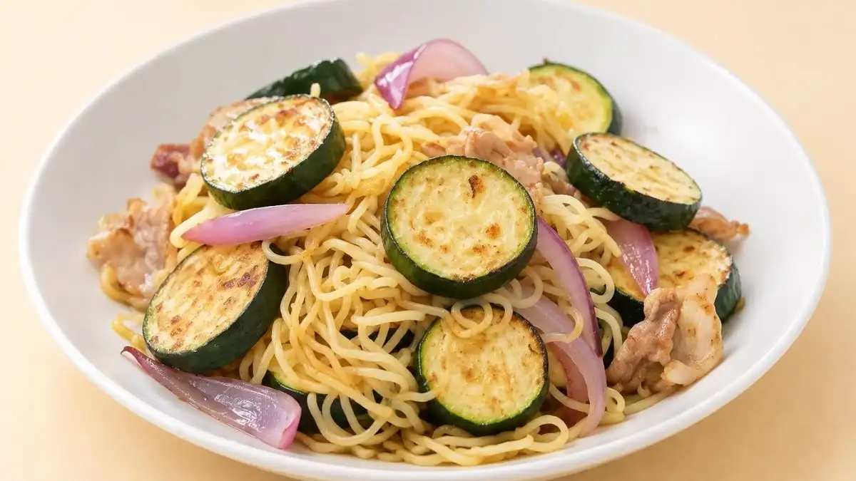 ズッキーニの塩焼きそば