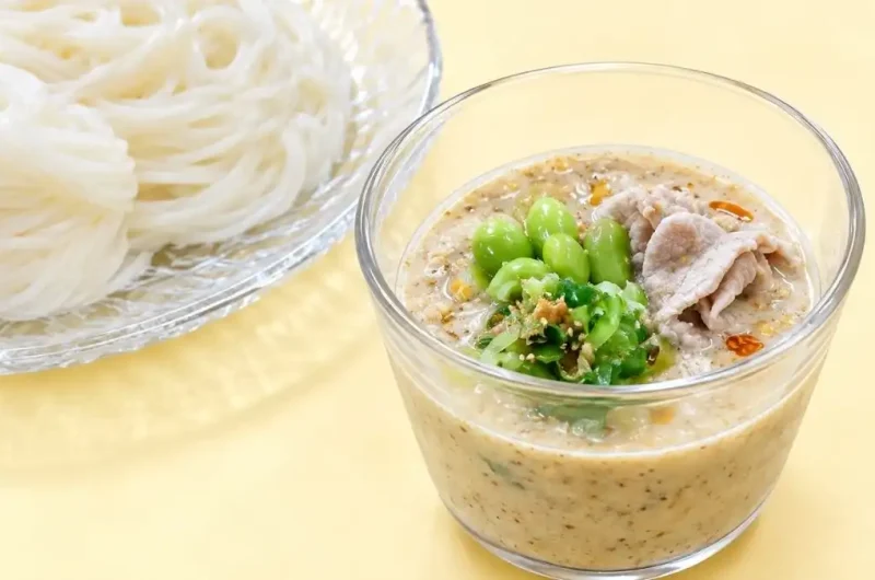 【相葉マナブ】アーモンドバターだれそうめんのレシピ アスパラガスで旬の産地ごはん