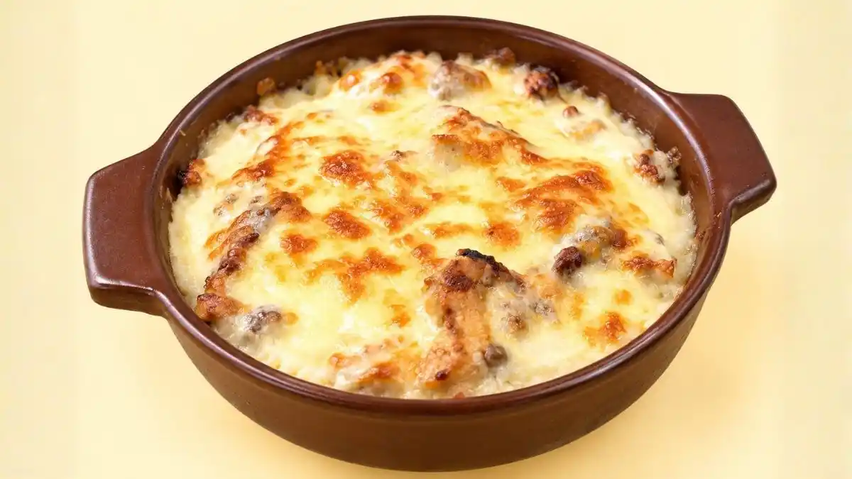 Wチーズの背徳豚ばらドリア