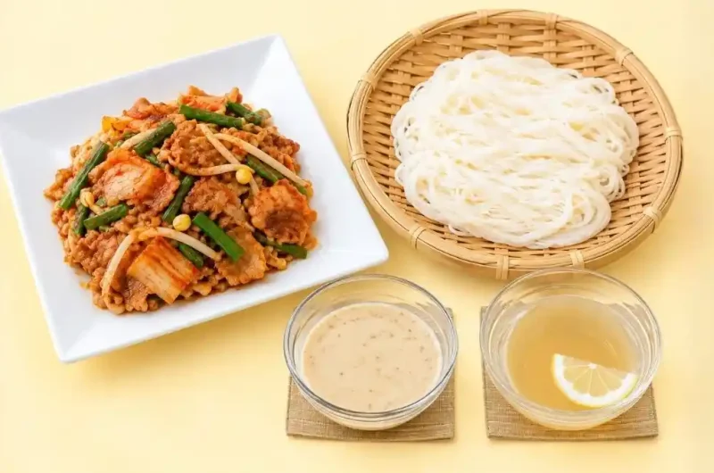 【あさイチ】豚キムチ＆２種のたれdeそうめんのレシピ シモさん（下柳剛）のみんなゴハンだよ