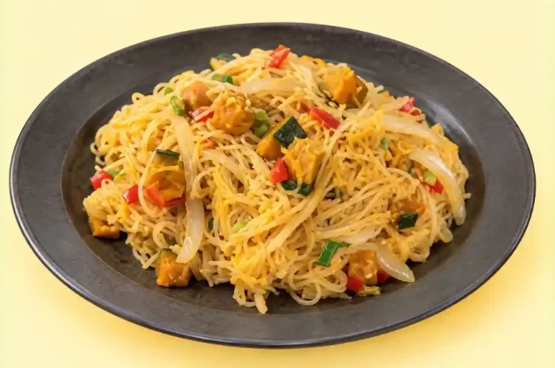 【きょうの料理】かぼちゃの焼きビーフンのレシピ 魏禧之さん野菜&きのこを楽しむ秋中華