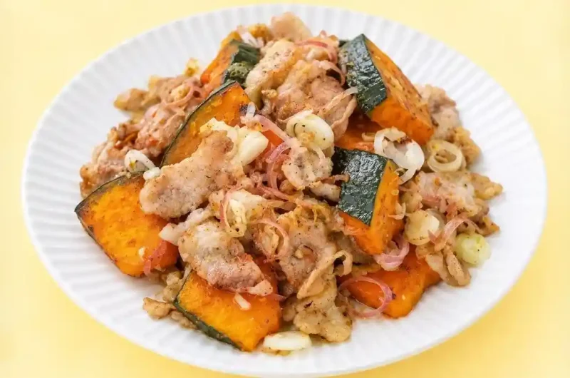 【あさイチ】かぼちゃと豚肉のゆずこしょう炒めのレシピ 新谷友里江さんみんなゴハンだよ