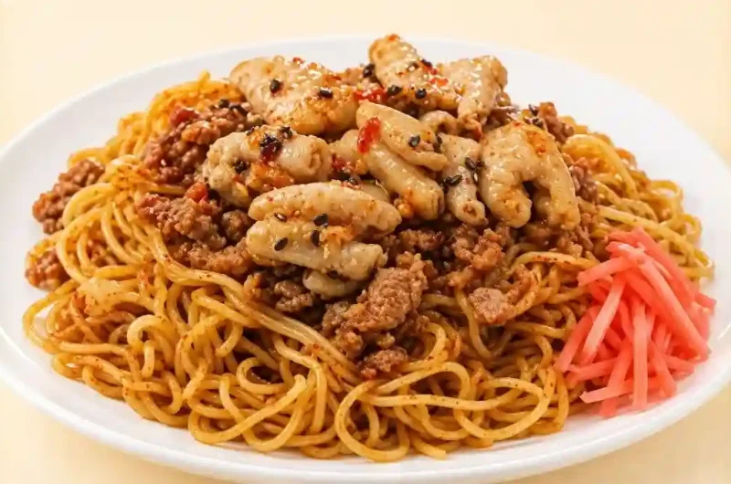 【相葉マナブ】嵐山辛モツ焼そばのレシピ 旨辛グルメ