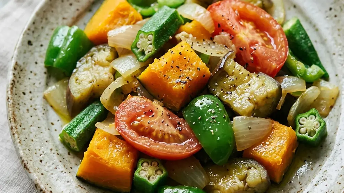 夏野菜のレンジ蒸し