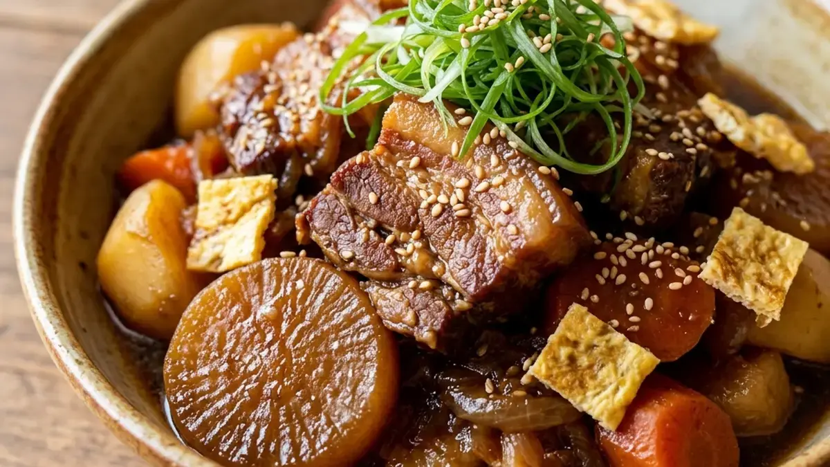 豚バラ肉と野菜の香り煮