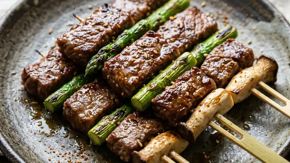 牛肉のいかだ串