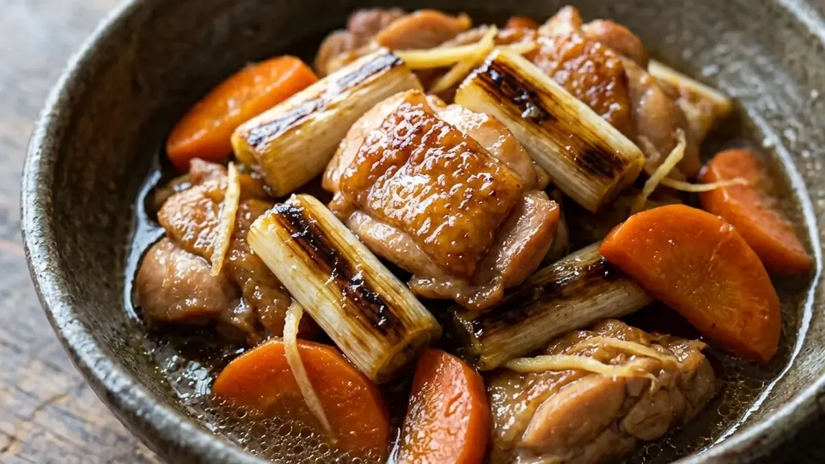 鶏肉とねぎの甘酒煮