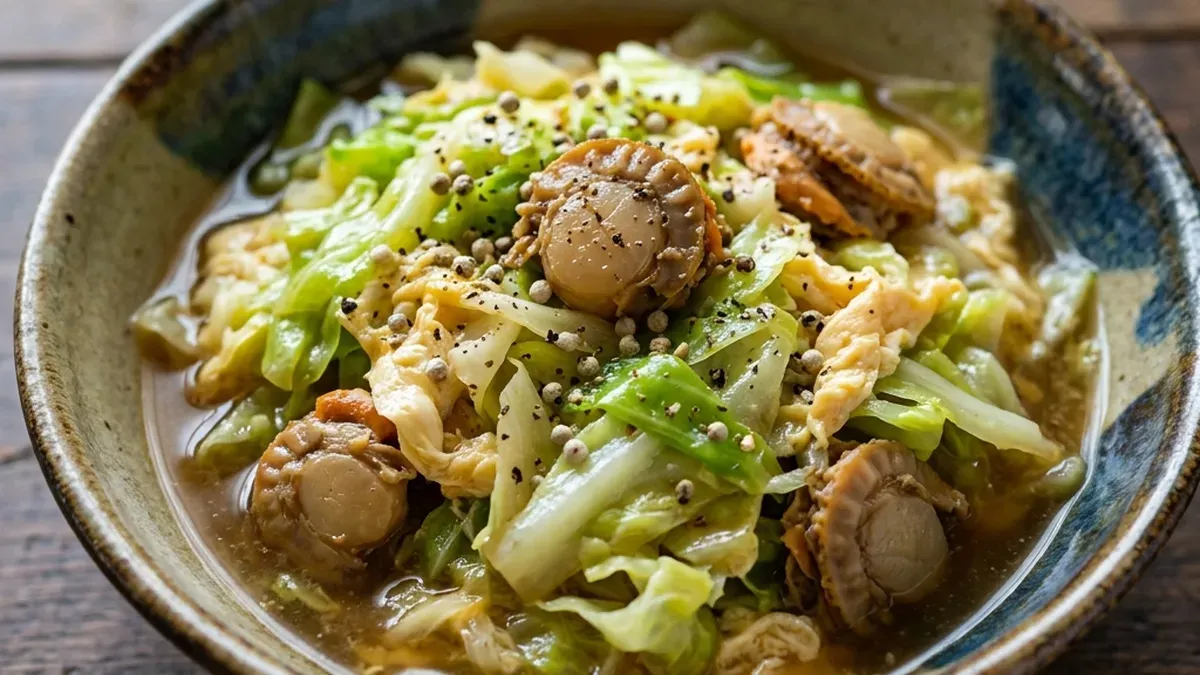 キャベツと帆立てのサッと煮