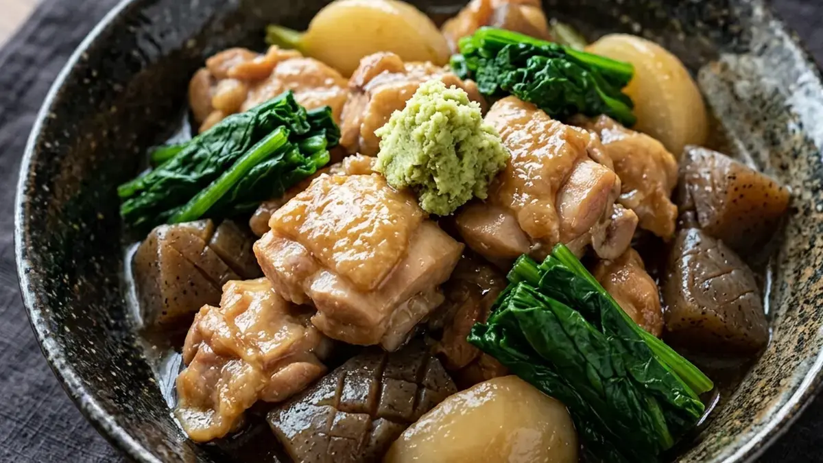 鶏肉の治部煮風