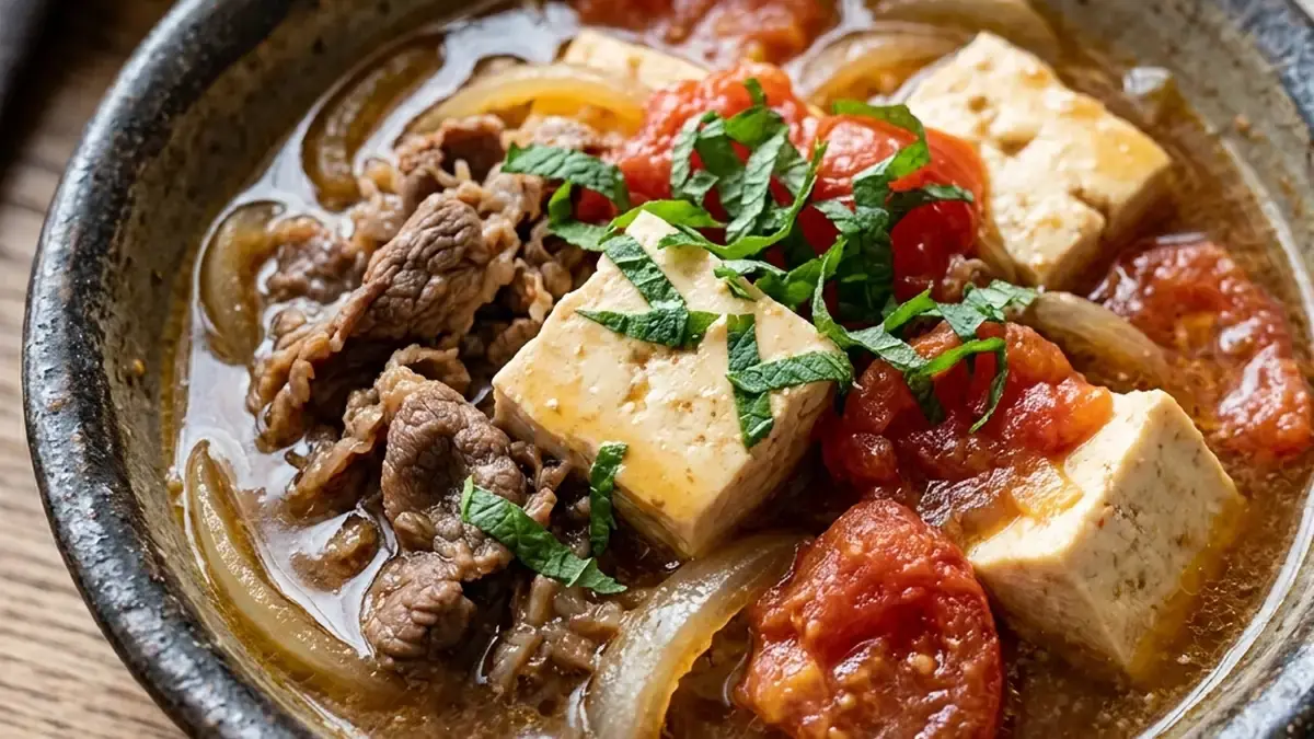 トマト肉豆腐