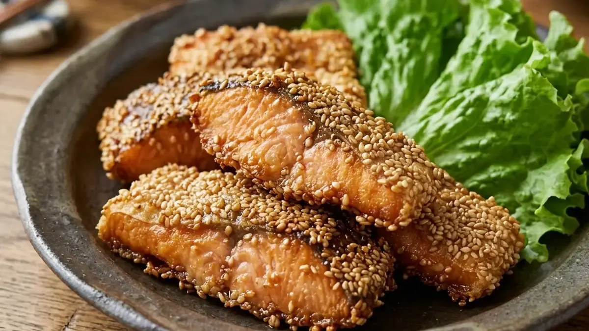 さけのごま揚げ焼き