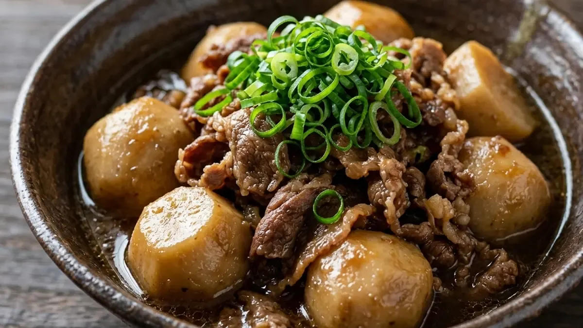 里芋と牛肉のうま煮