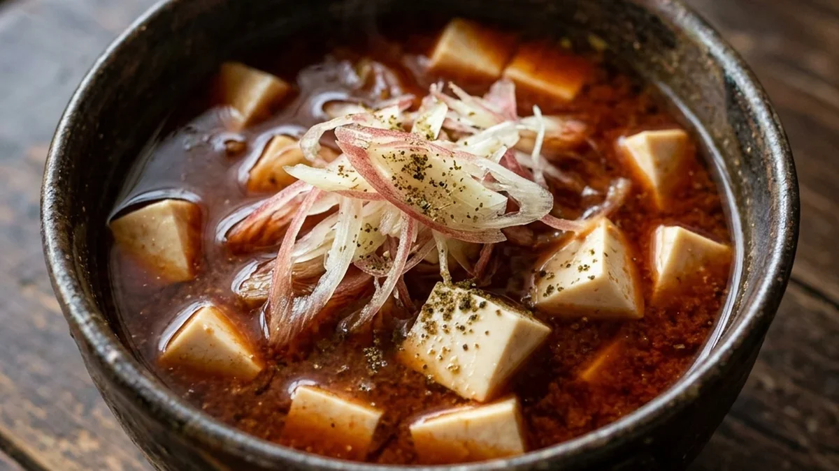 豆腐とみょうがのみそ汁