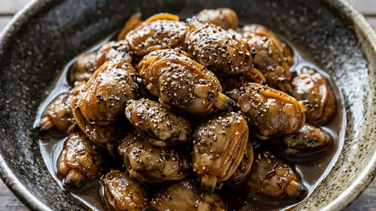あさりの黒こしょう煮