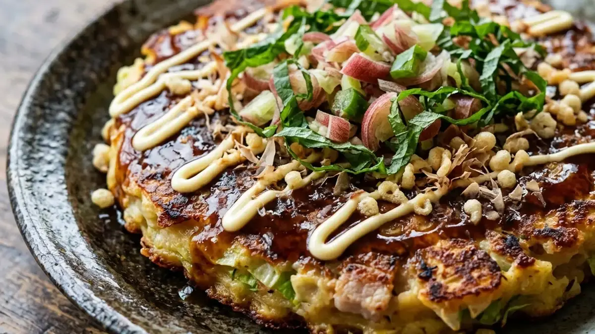 みょうがのお好み焼き