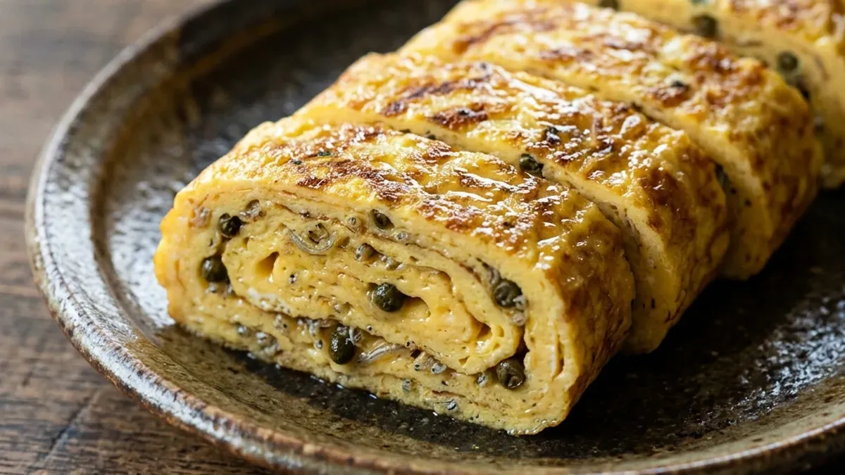 しらす干しさんしょう煮の卵焼き