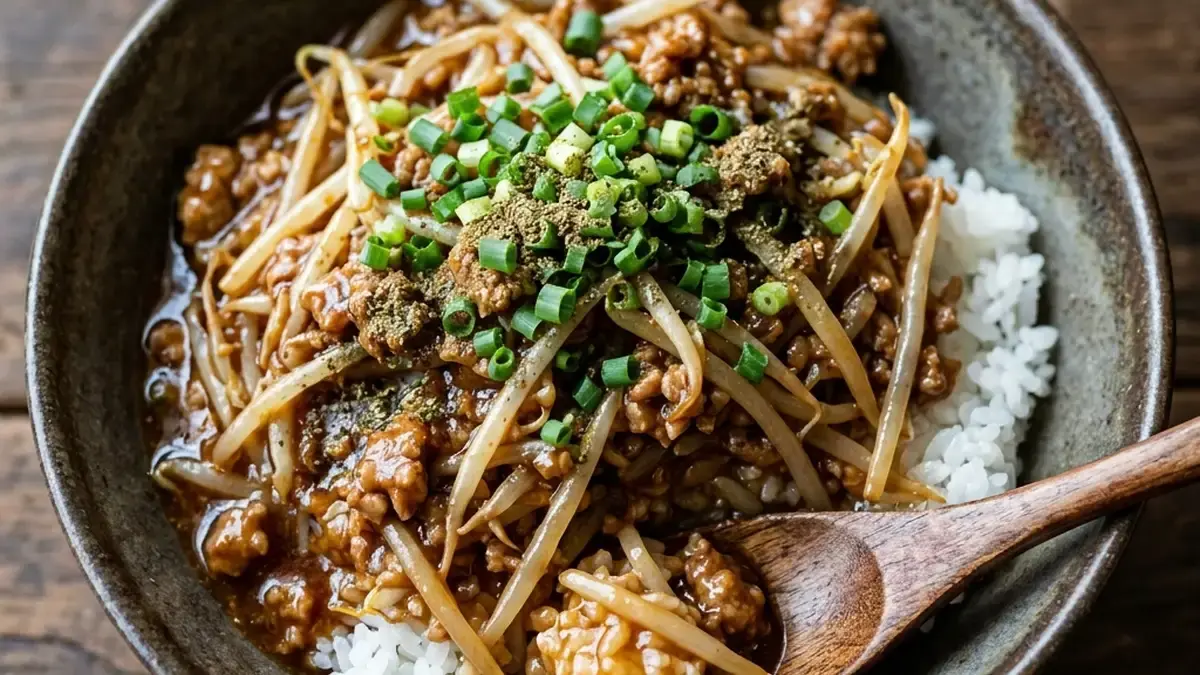 もやしの中華丼