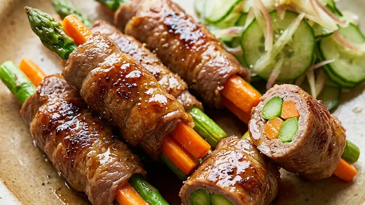 野菜の牛肉巻き