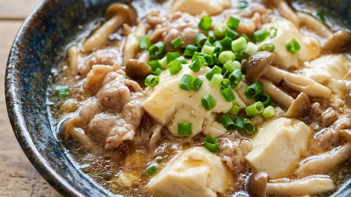豚肉と豆腐の中華風うま煮
