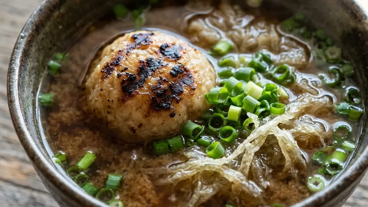 とろろ昆布の焼きみそ汁