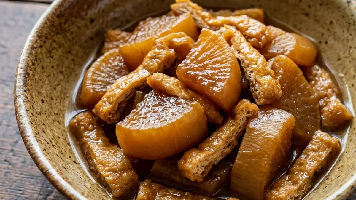 干し大根と油揚げの煮物