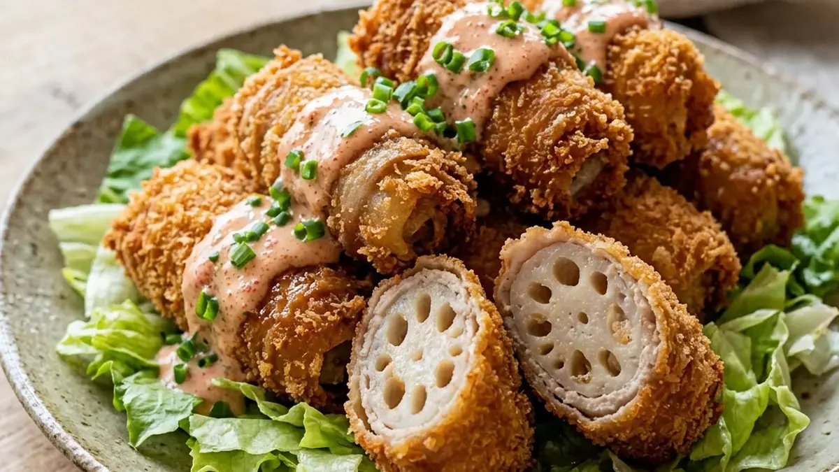 肉巻きれんこんフライ