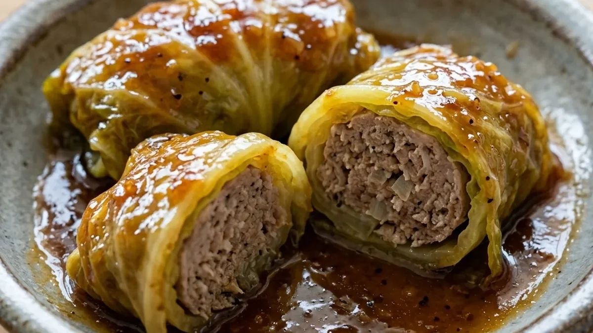 ロールキャベツの甘辛煮