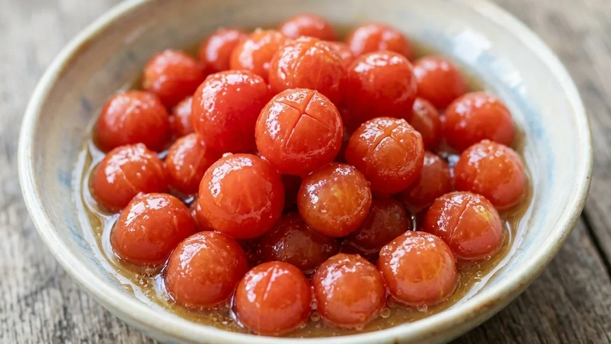 ミニトマトのはちみつワイン漬け