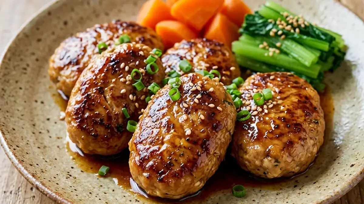 豆腐と鶏肉の小判焼き