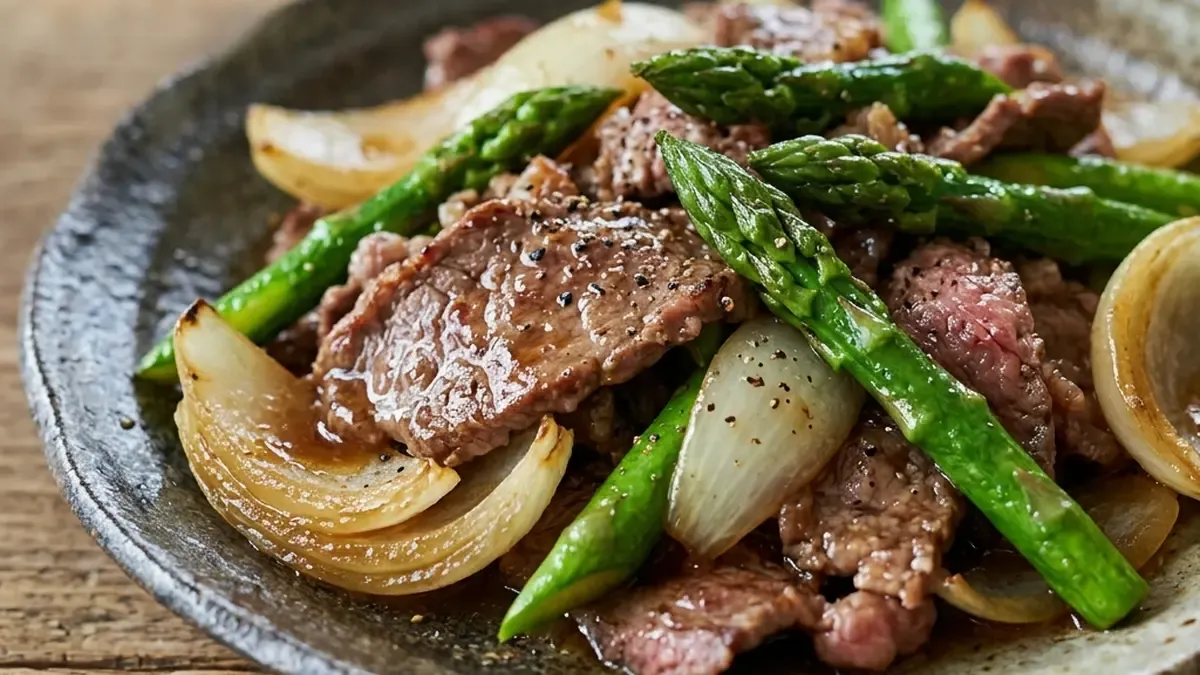 牛肉と春野菜の香り炒め