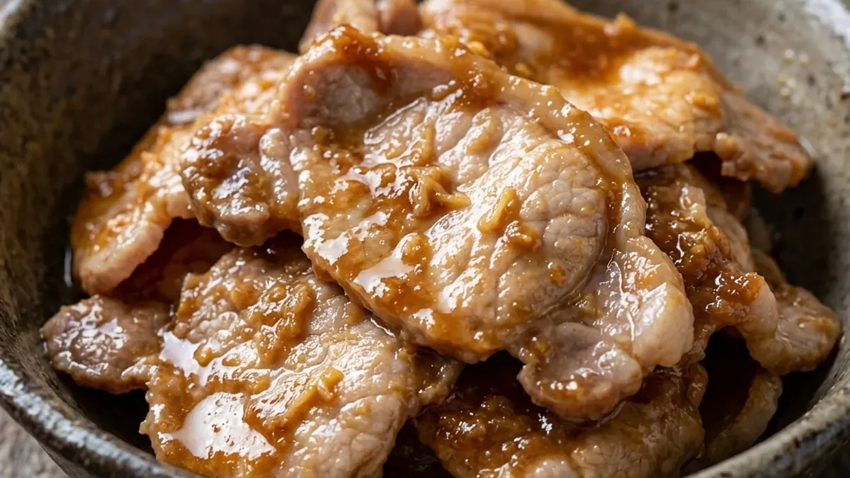 豚肉のみそあえ
