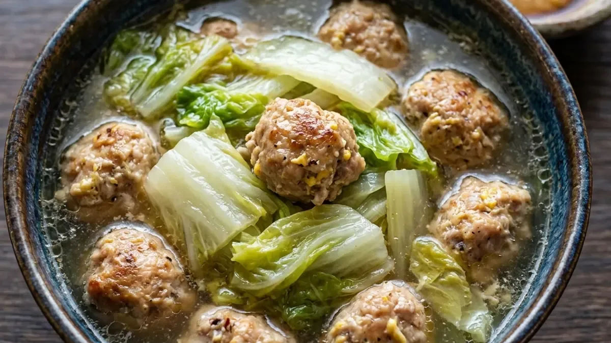 白菜たっぷり鶏だんご汁