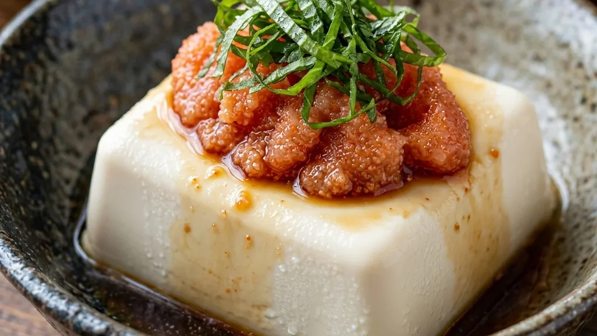 明太子と青じその冷ややっこ