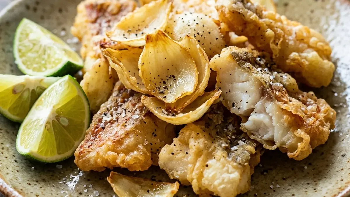 ゆり根と白身魚のから揚げ