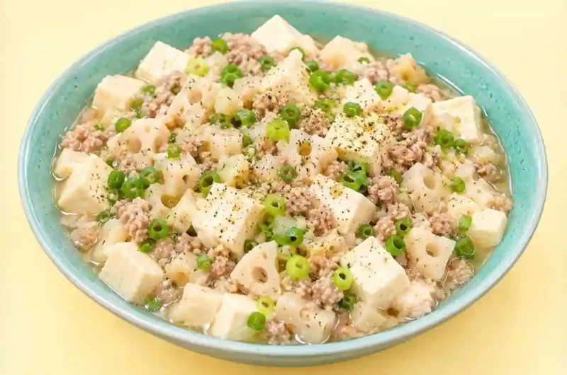 【あさイチ】れんこんの塩マーボー豆腐のレシピ 今井亮さんのみんなゴハンだよ