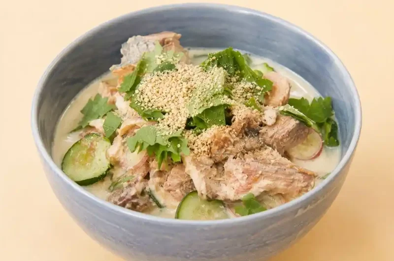 【きょうの料理】さば缶豆乳冷や汁のレシピ しらいのりこさんプロの脱力メシ