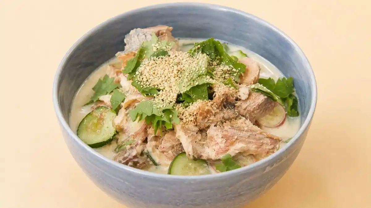 さば缶豆乳冷や汁