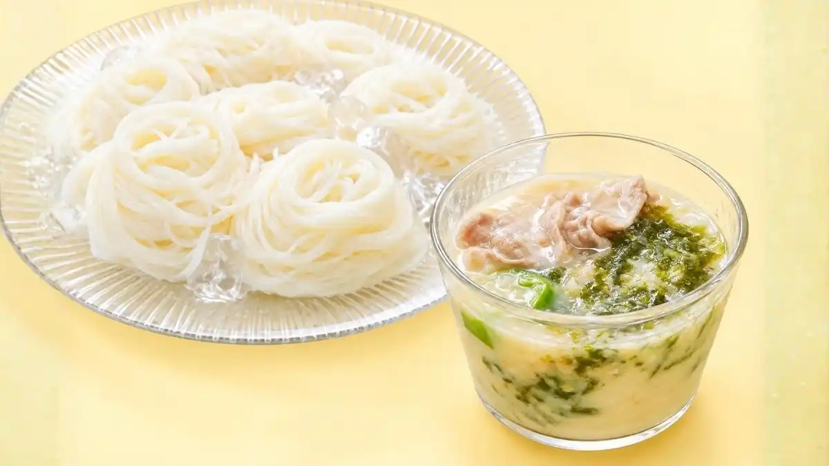 豆乳ねばねばそうめん