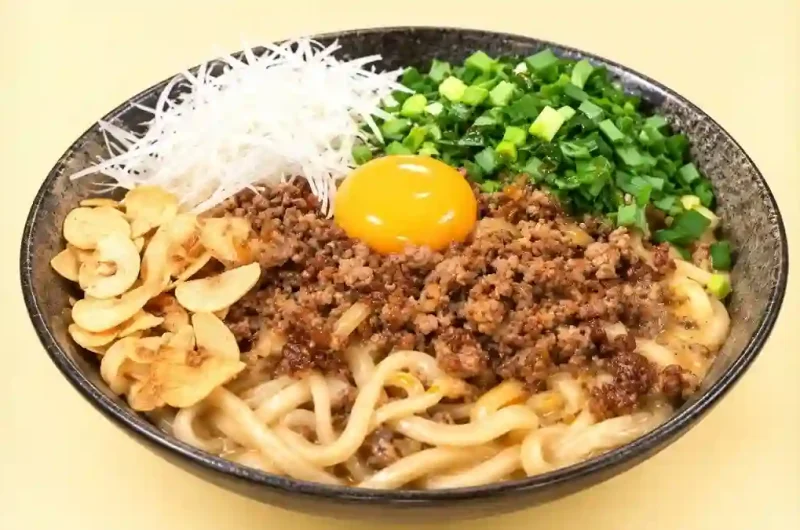 【シューイチ】背徳の台湾クリーミー混ぜうどんのレシピ バズり飯1GP背徳ギルティグルメ