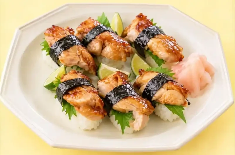 【きょうの料理】照り焼きチキンのにぎりずしのレシピ 栗原はるみのキッチン日和