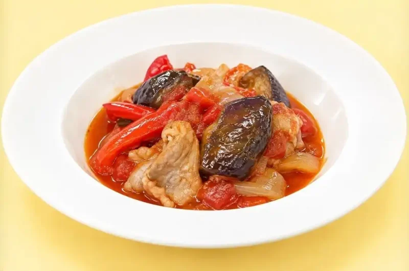 【きょうの料理】豚肉となすのトマト煮込みのレシピ 菊地美升シェフのおうちごはん