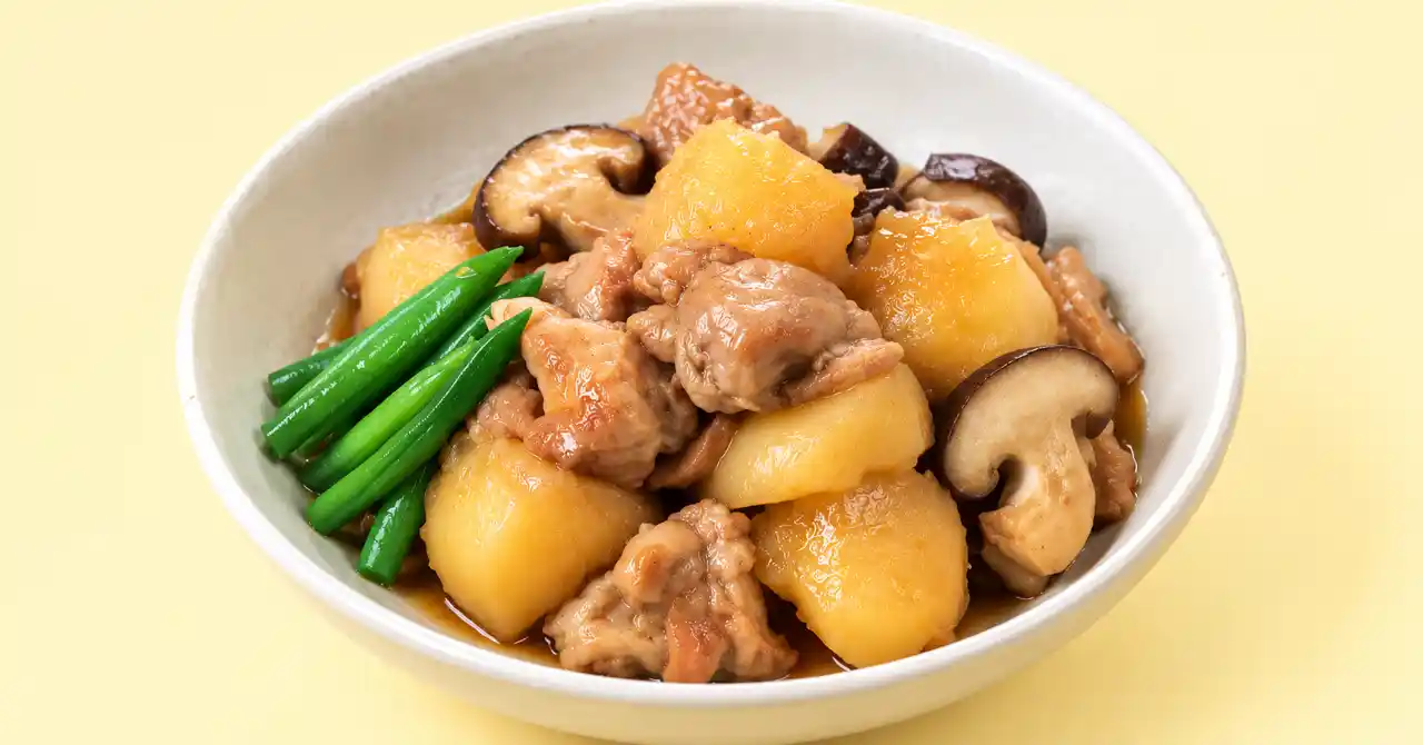 じゃがいもと鶏肉の炊いたん