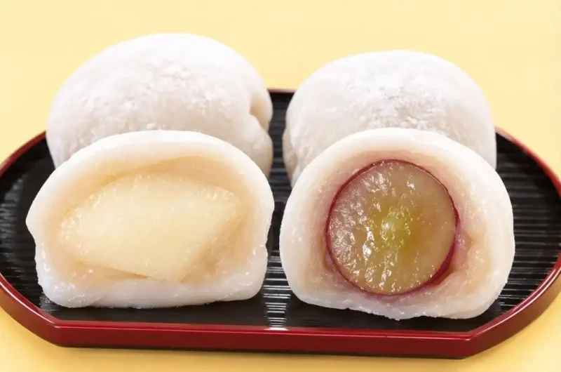 【相葉マナブ】梨とぶどうのフルーツ大福のレシピ 秋のフルーツ和菓子