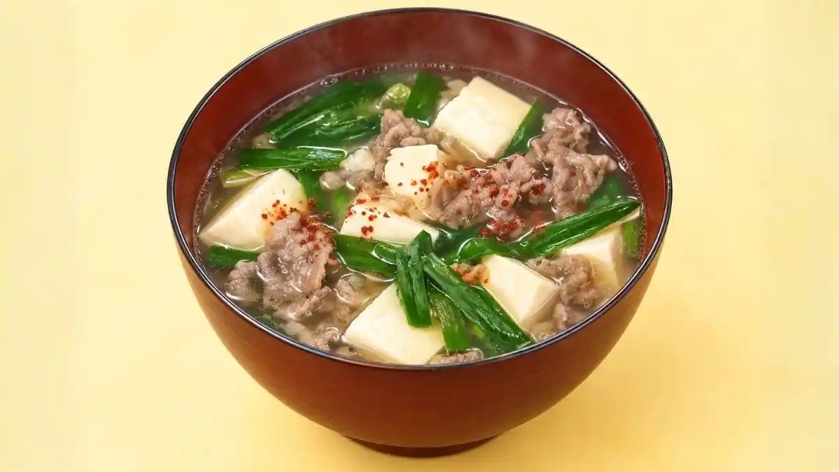 牛肉と豆腐のおつゆ
