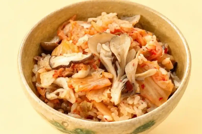 【あさイチ】キムチときのこの炊き込みご飯のレシピ コン・チュリョンさんみんなゴハンだよ