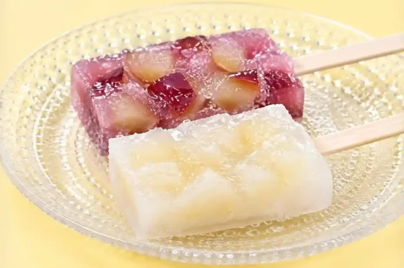 【相葉マナブ】梨とぶどうの葛アイスバーのレシピ 秋のフルーツ和菓子