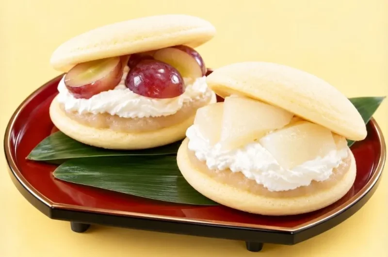 【相葉マナブ】梨とぶどうの生どら焼きのレシピ 秋のフルーツ和菓子